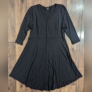 Torrid Black Button-Down Dress
